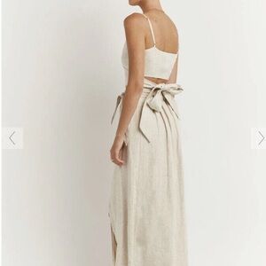 Dissh Hallie Linen wrap skirt NWT size 4